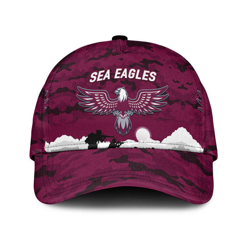 Manly Warringah Sea Eagles ANZAC 2022 NRL Classic Cap Simple Style - Vibe Hoodie Shop