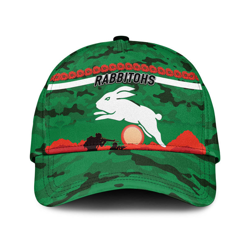 South Sydney Rabbitohs ANZAC 2022 NRL Classic Cap Simple Style - Green - Vibe Hoodie Shop