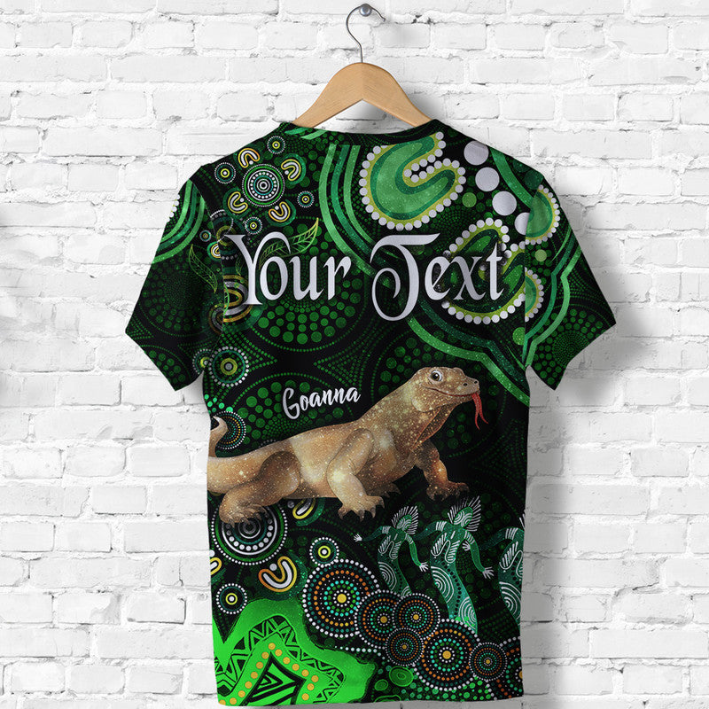 (Custom Personalised) Australian Astrology T Shirt Capricorn Goanna Zodiac Aboriginal Vibes - Green - Vibe Hoodie Shop