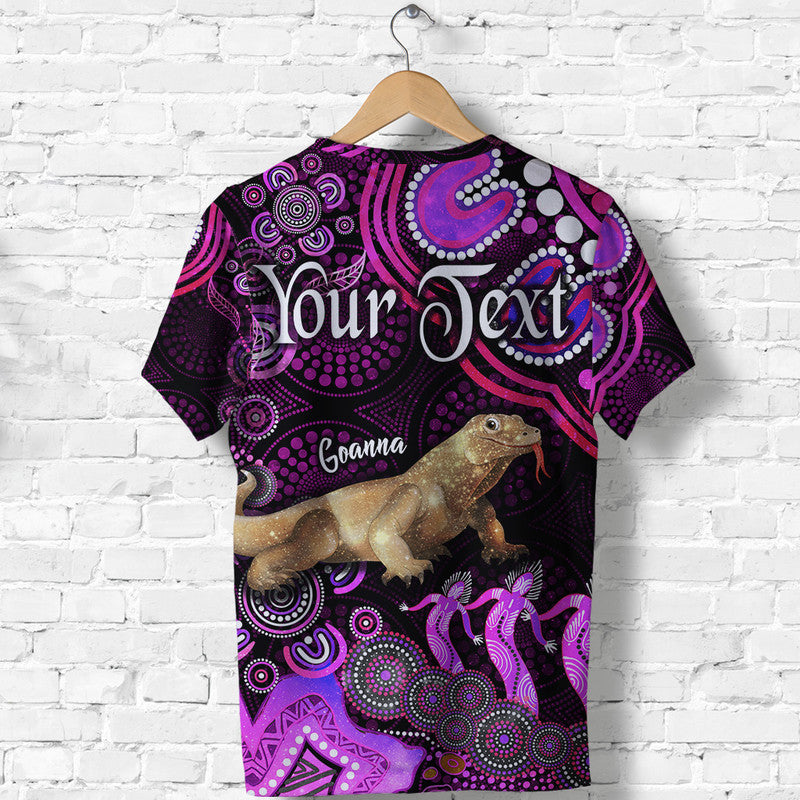 (Custom Personalised) Australian Astrology T Shirt Capricorn Goanna Zodiac Aboriginal Vibes - Pink - Vibe Hoodie Shop