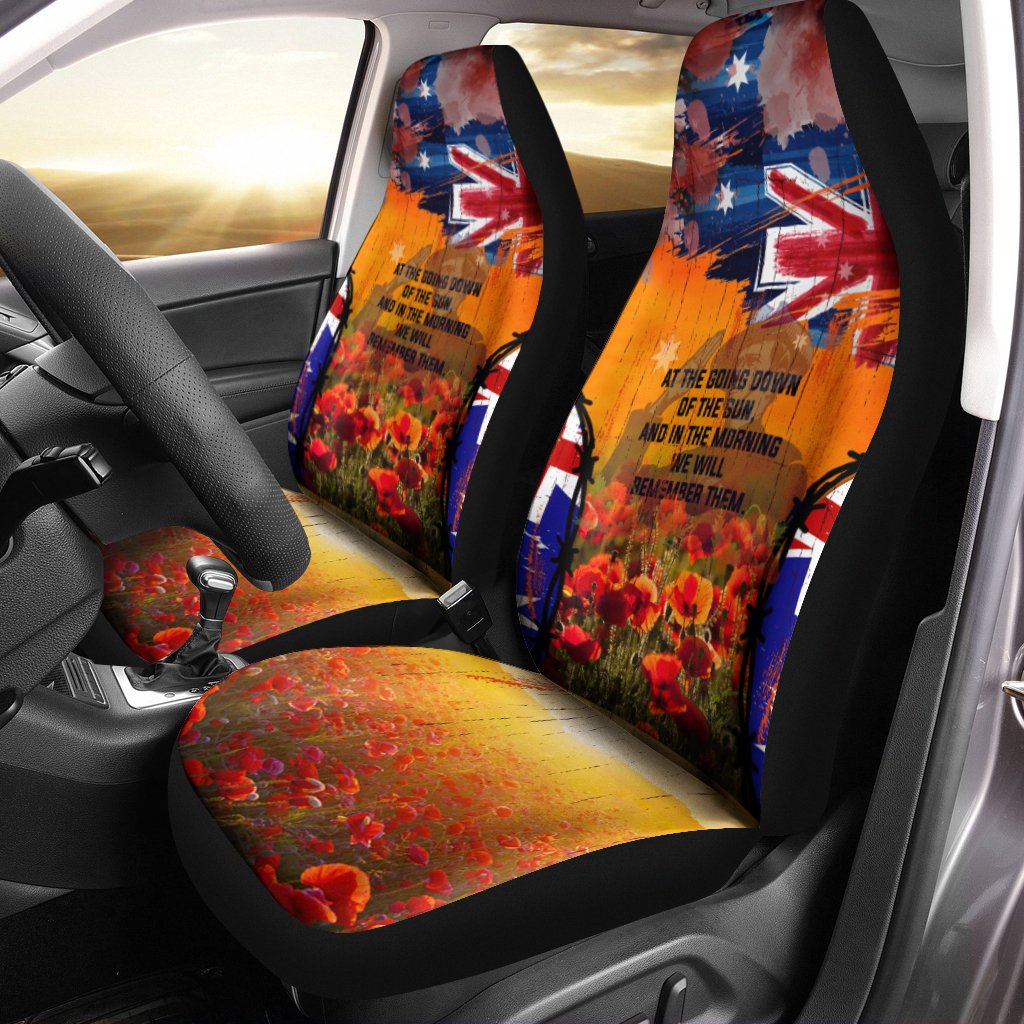 Australia ANZAC Day 2021 Car Seat Covers - ANZAC Day Commemoration - Vibe Hoodie Shop