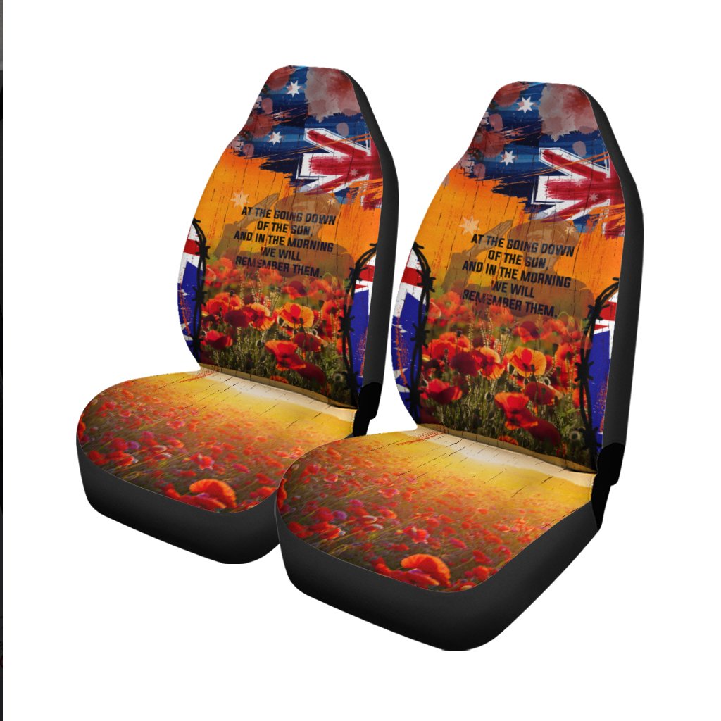 Australia ANZAC Day 2021 Car Seat Covers - ANZAC Day Commemoration - Vibe Hoodie Shop
