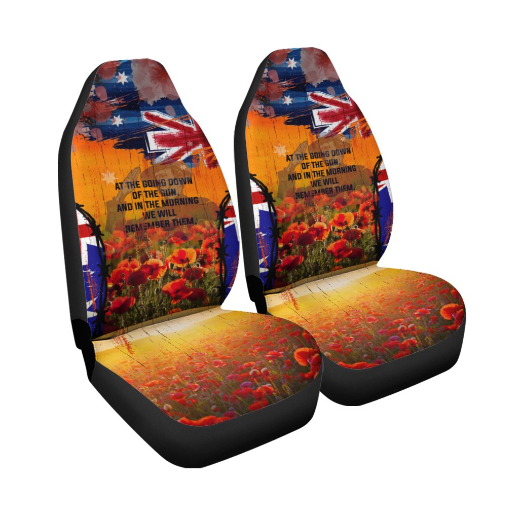 Australia ANZAC Day 2021 Car Seat Covers - ANZAC Day Commemoration - Vibe Hoodie Shop