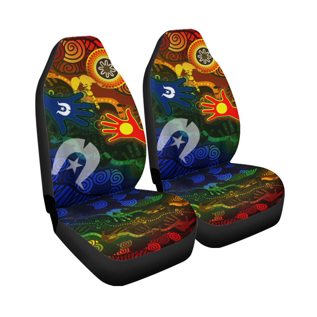 Aboriginal and Torres Strait Islander Peoples Car Seat Covers - - Vibe Hoodie Shop