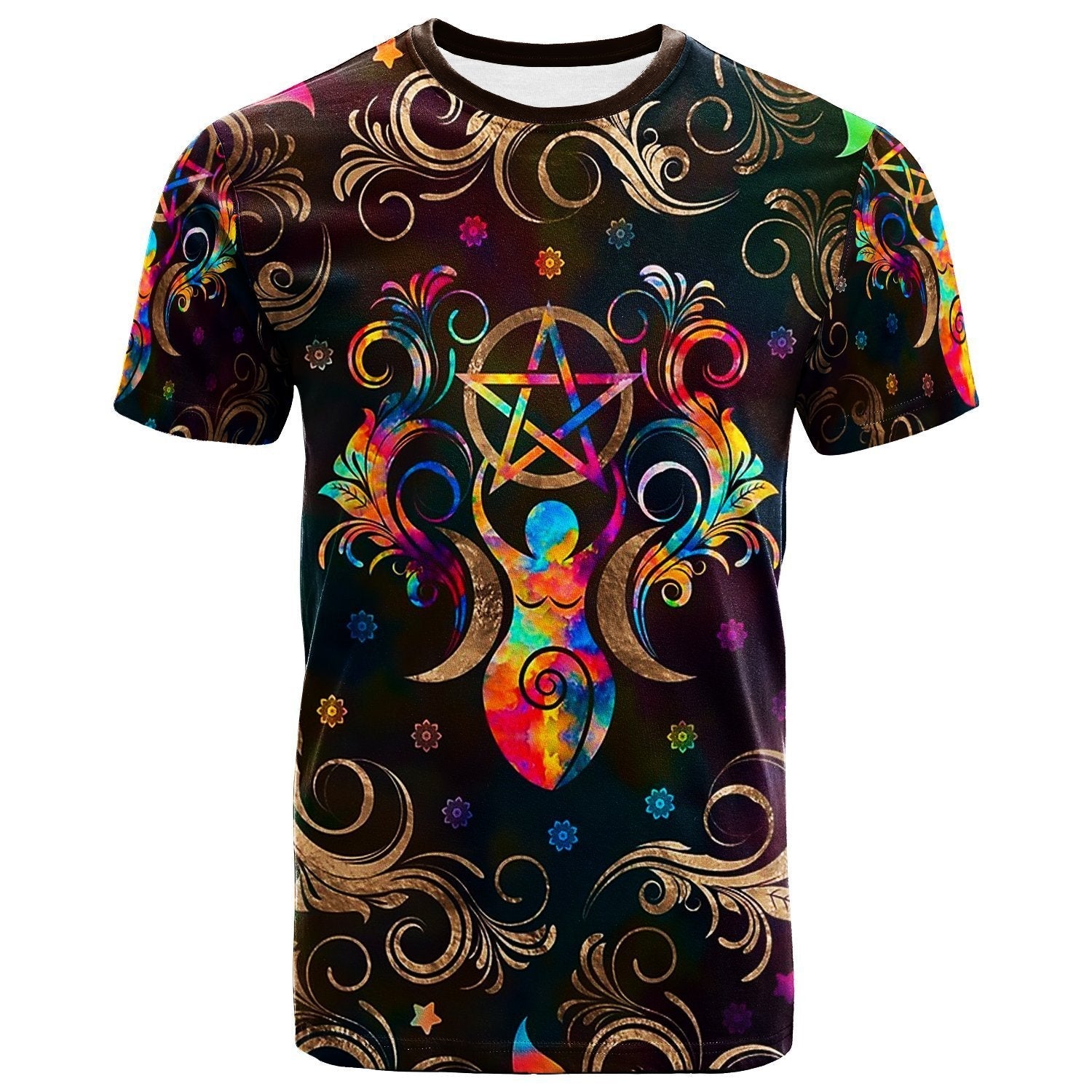 Celtic T shirt - Triple Moon Goddess - Vibe Hoodie Shop