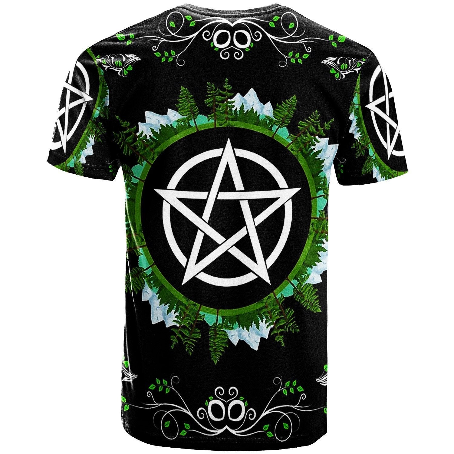 Celtic T shirt - Pentacle Scarf - Vibe Hoodie Shop