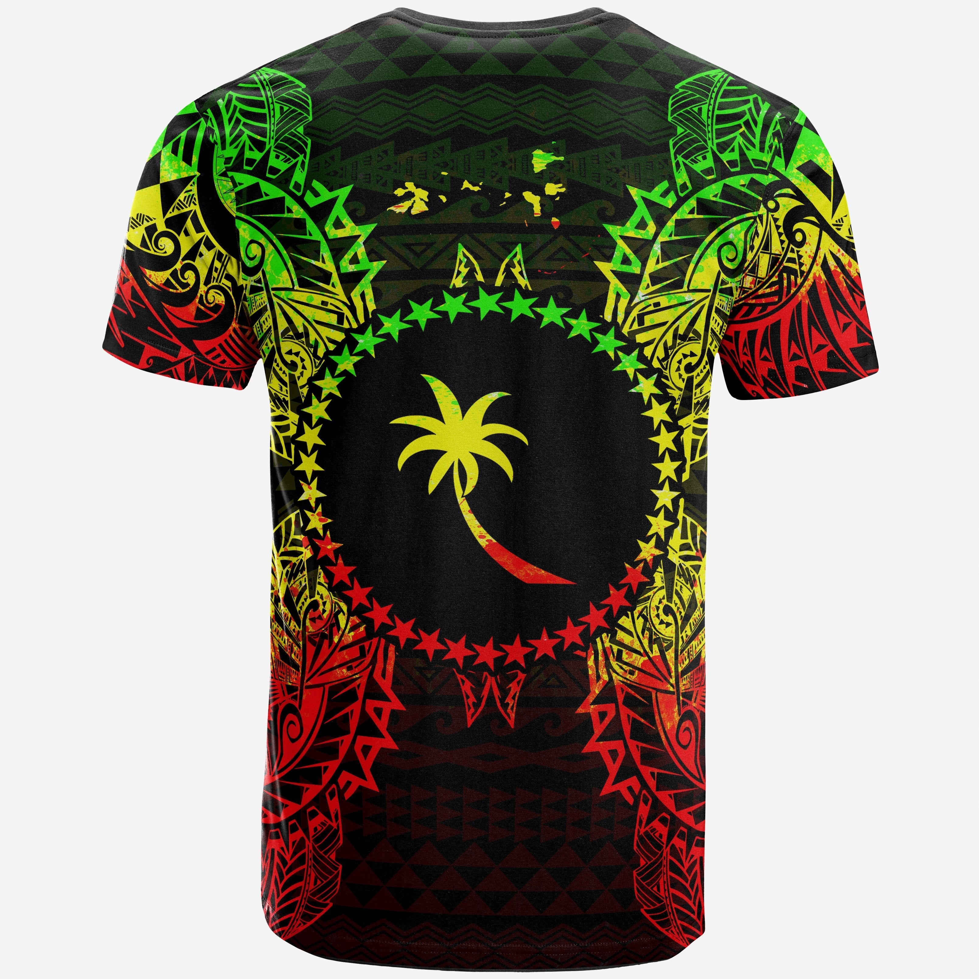 Vibe Hoodie Chuuk All T shirt - Chuuk FLag Map Polynesian Tattoo Reggae - Vibe Hoodie Shop