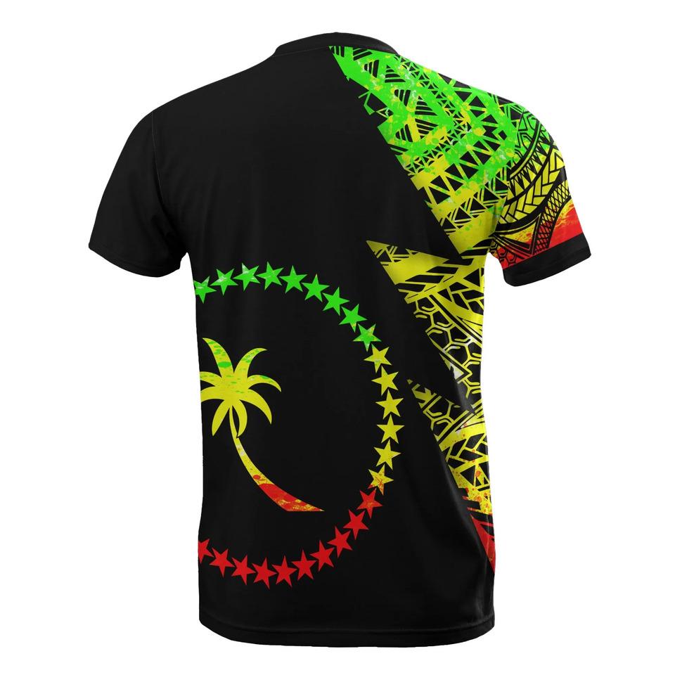 Vibe Hoodie Chuuk Custom Personalised T shirt - Chuuk Flag Micronesian Pattern Reggae - Vibe Hoodie Shop