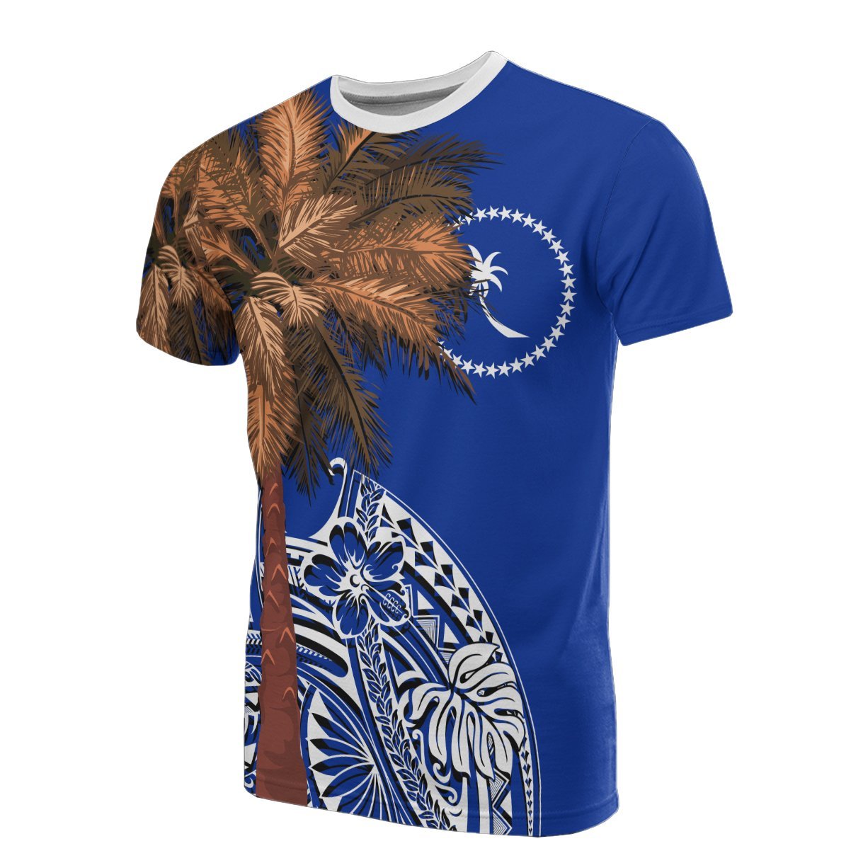 Vibe Hoodie Chuuk T shirt - Micronesian Palm Tree Flag - Vibe Hoodie Shop
