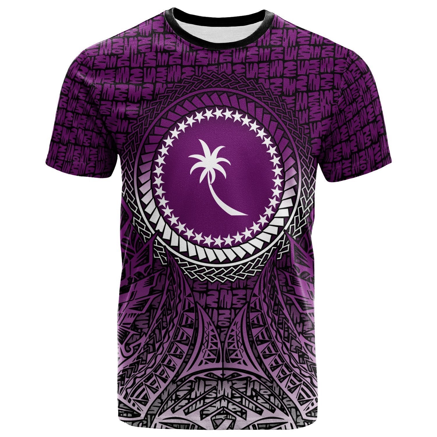 Vibe Hoodie Chuuk Micronesian T shirt - Circle Pattern Purple - Vibe Hoodie Shop