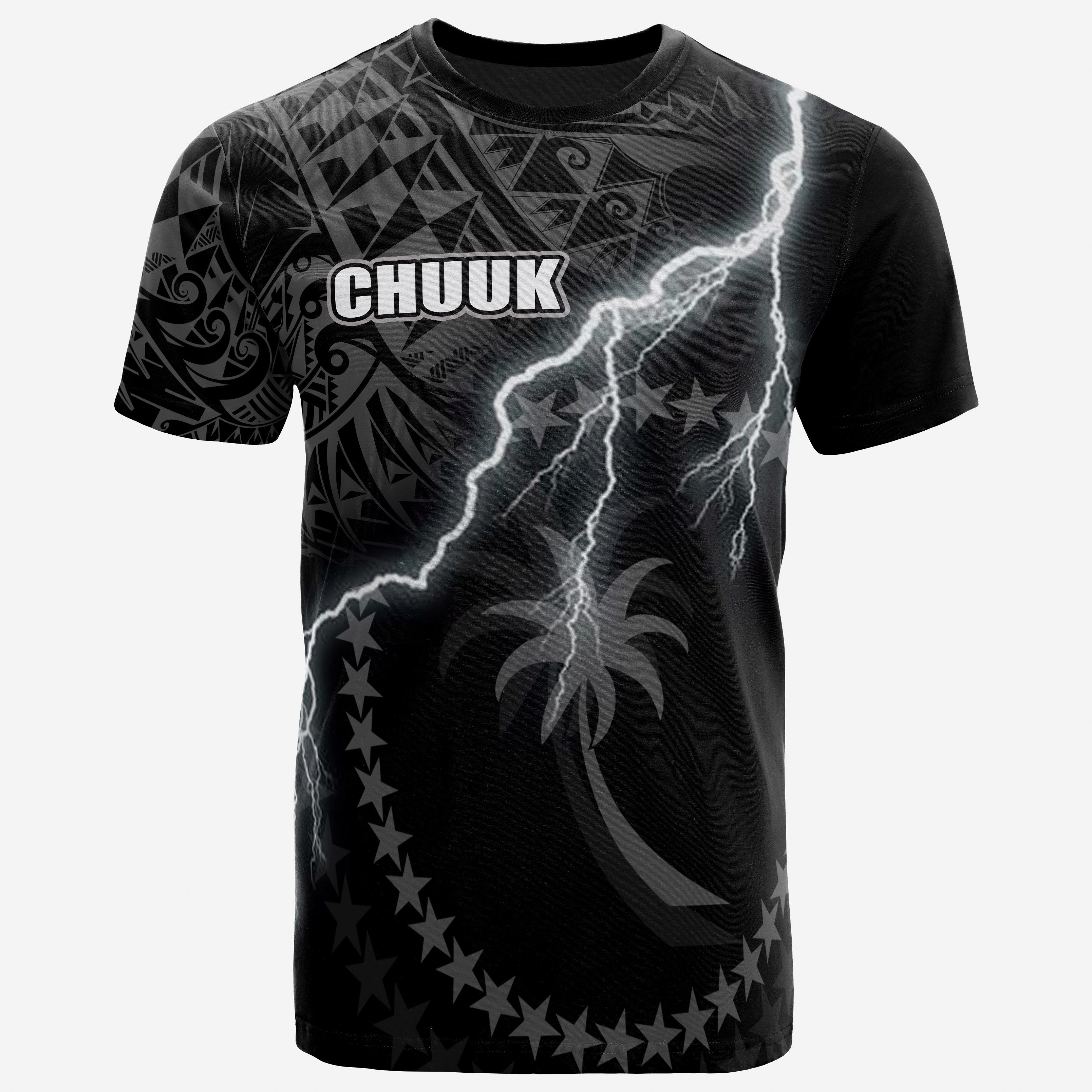 Vibe Hoodie Chuuk T shirt - Chuuk Flag Lighting Thunder - Vibe Hoodie Shop