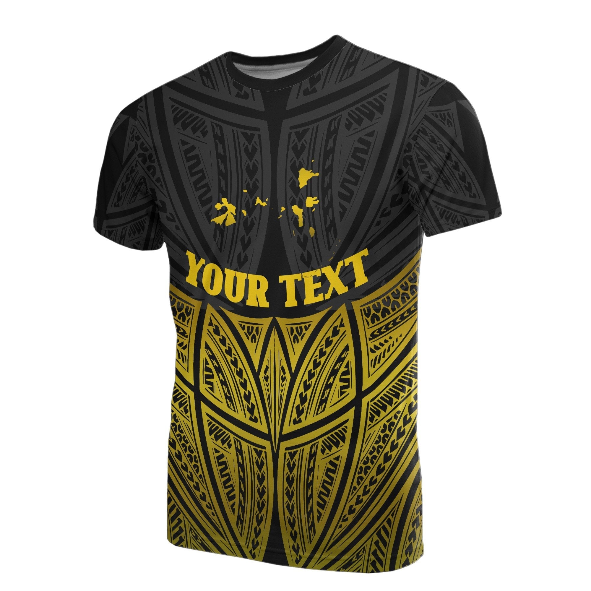 Vibe Hoodie Chuuk Polynesian Custom Personalised T shirt Gold Pride Map And Seal - Vibe Hoodie Shop