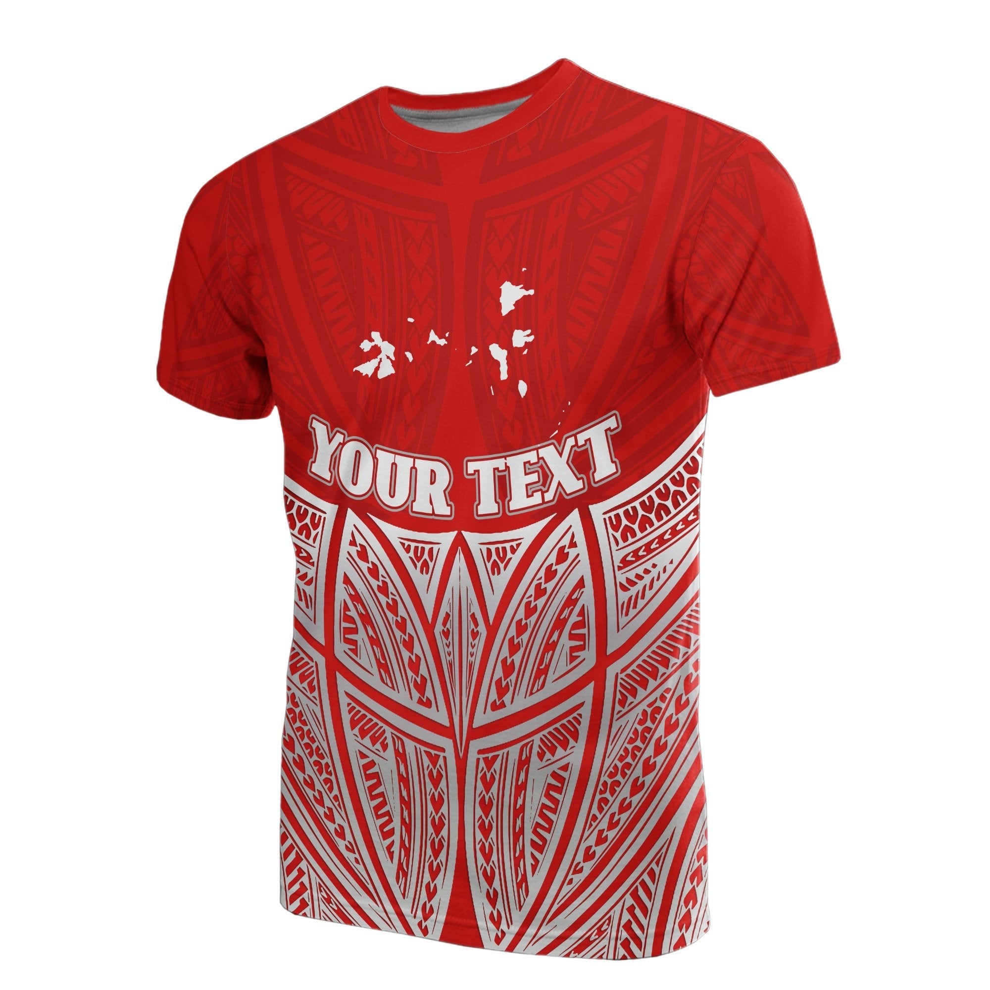 Vibe Hoodie Chuuk Polynesian Custom Personalised T shirt Red Pride Map And Seal - Vibe Hoodie Shop