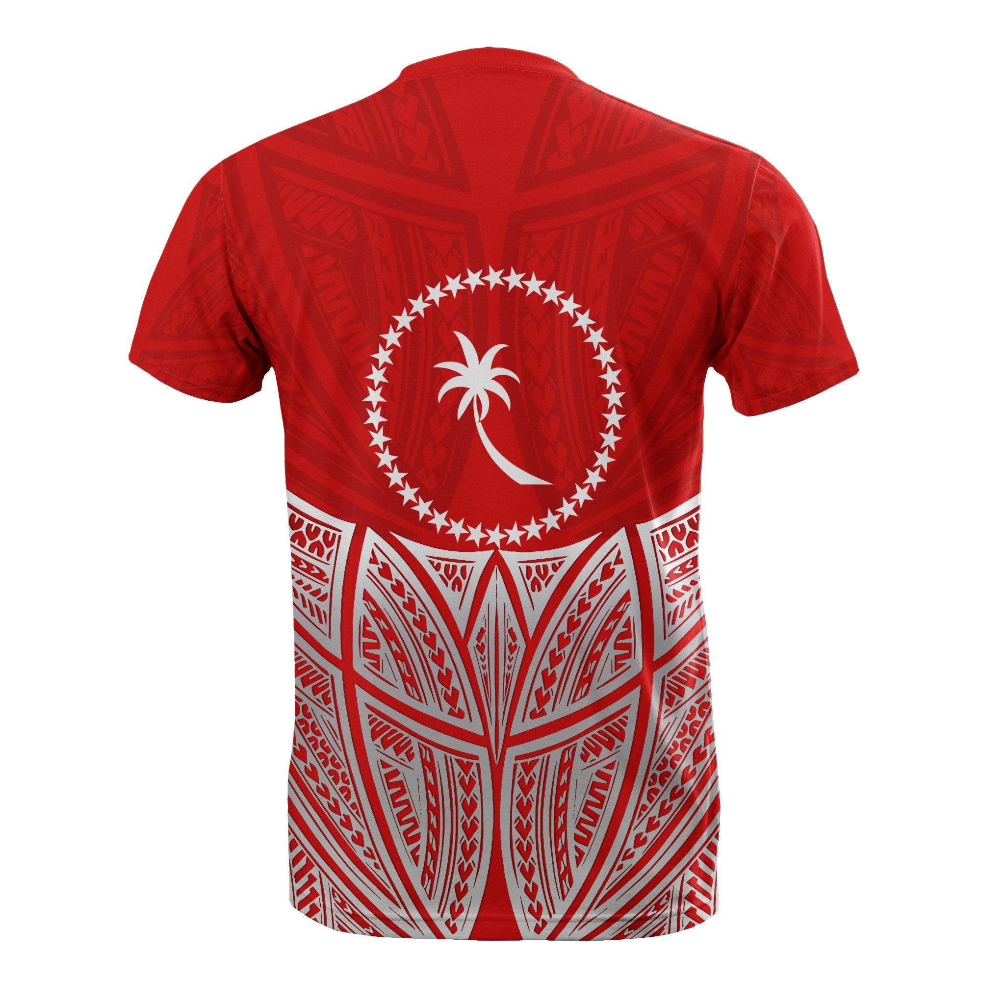Vibe Hoodie Chuuk Polynesian Custom Personalised T shirt Red Pride Map And Seal - Vibe Hoodie Shop