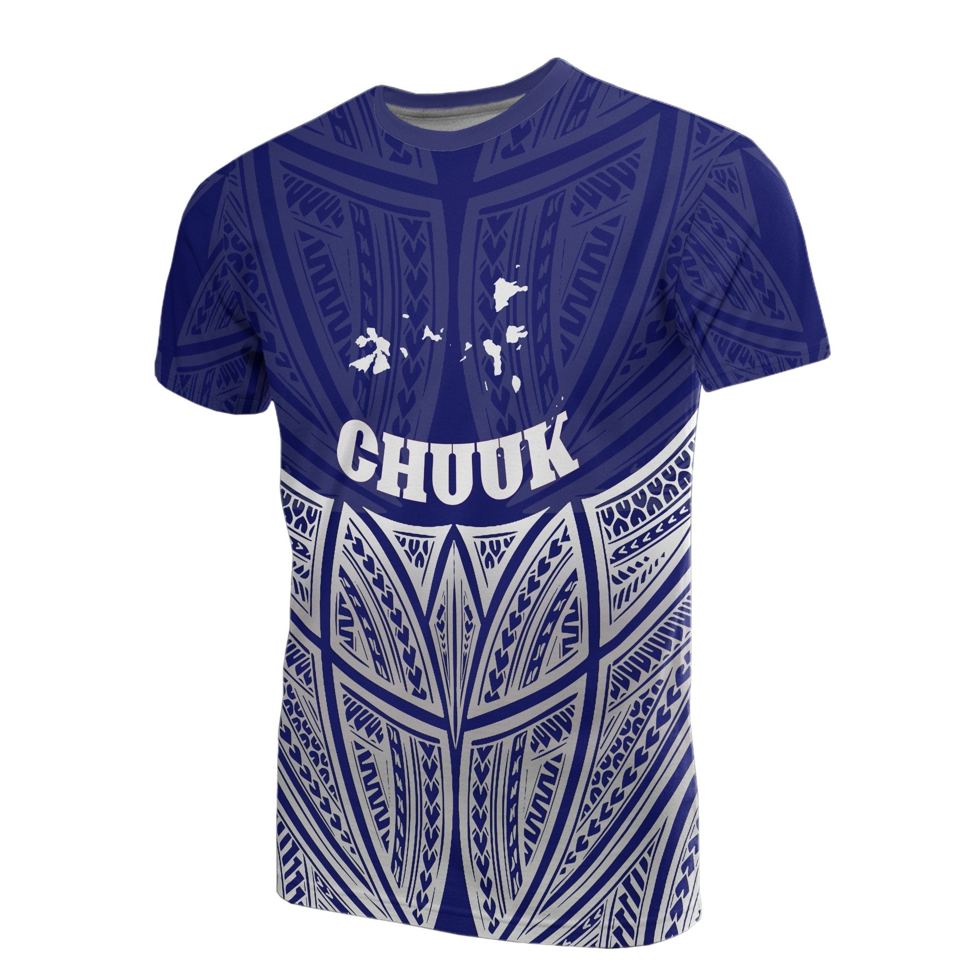 Vibe Hoodie Chuuk Polynesian T shirt Blue Pride Map And Seal - Vibe Hoodie Shop