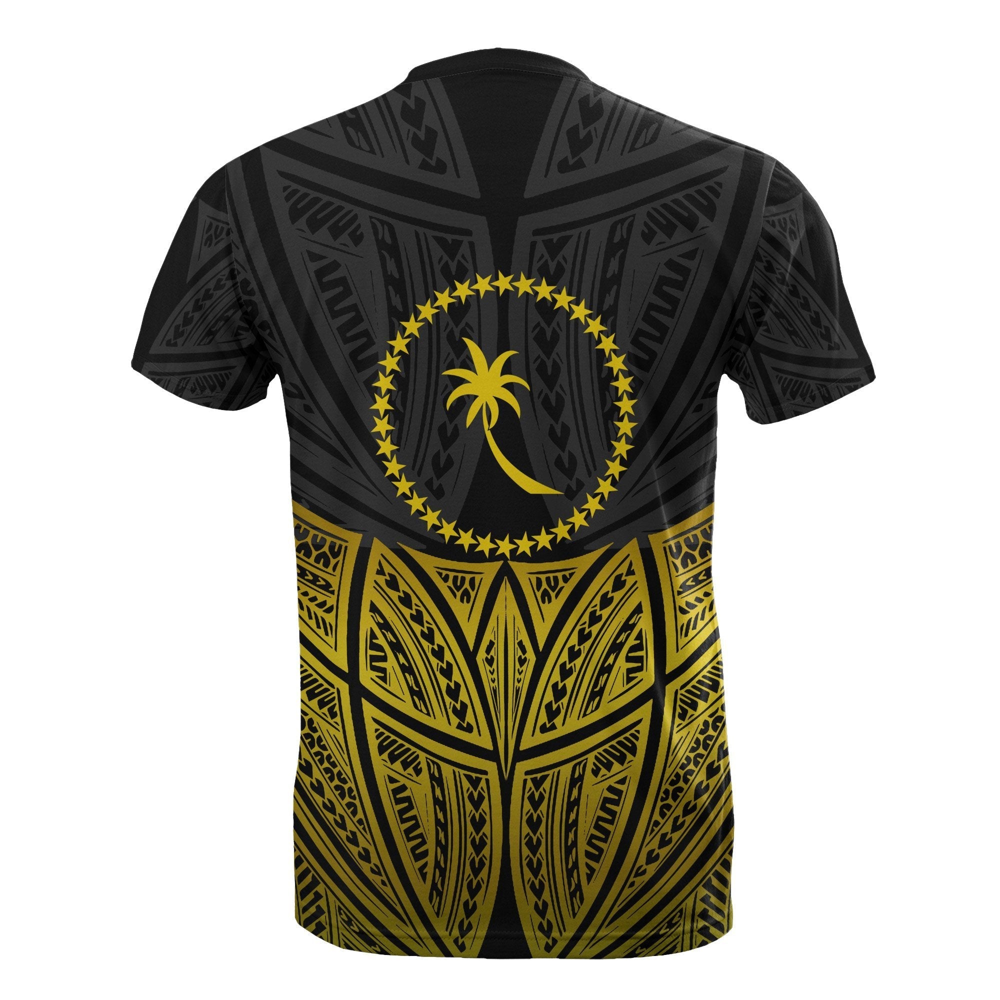 Vibe Hoodie Chuuk Polynesian T shirt Gold Pride Map And Seal - Vibe Hoodie Shop