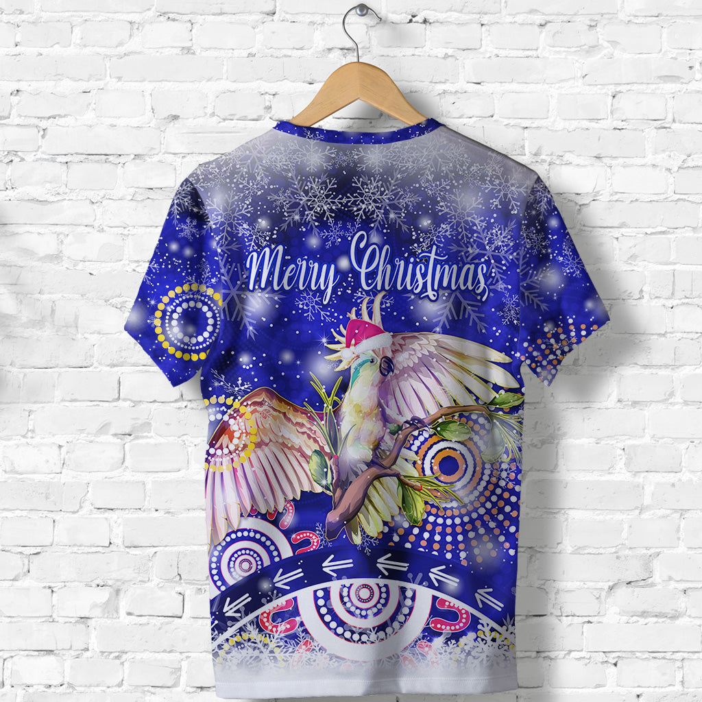 Australia Cockatoo Christmas T shirt Original Style - Blue - Vibe Hoodie Shop
