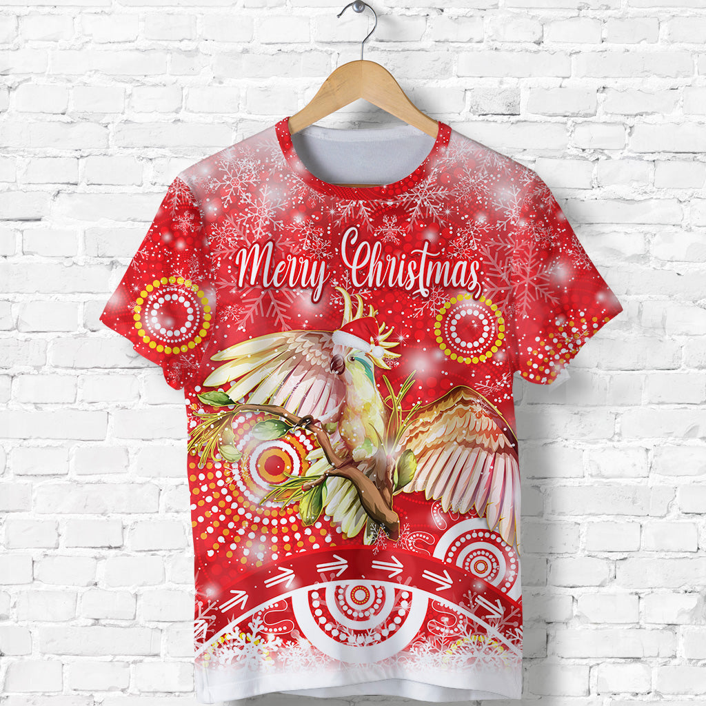 (Custom Personalised) Australia Cockatoo Christmas T shirt Original Style - Red - Vibe Hoodie Shop