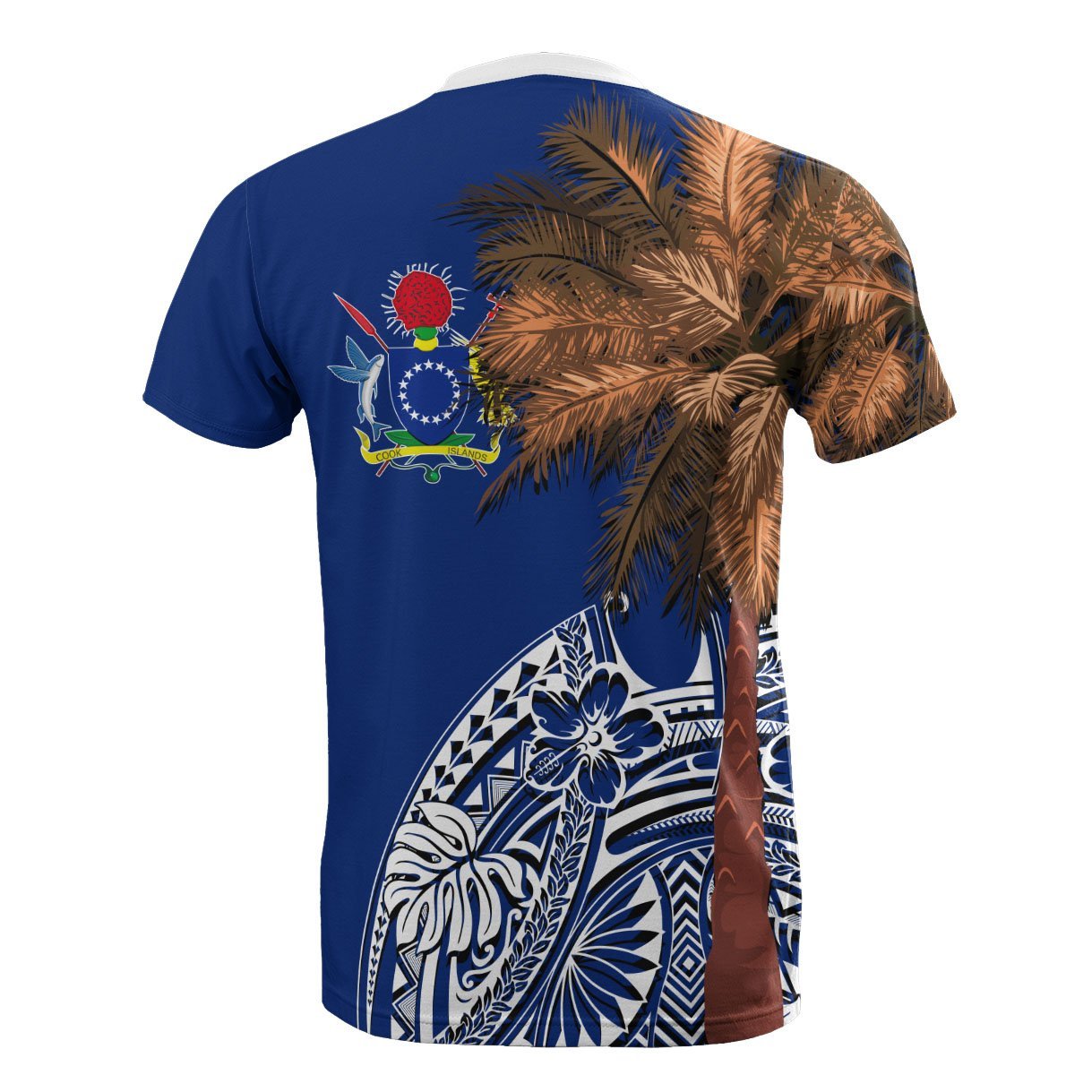 Vibe Hoodie Cook Islands All T shirt - Polynesian Palm Tree Flag - Vibe Hoodie Shop