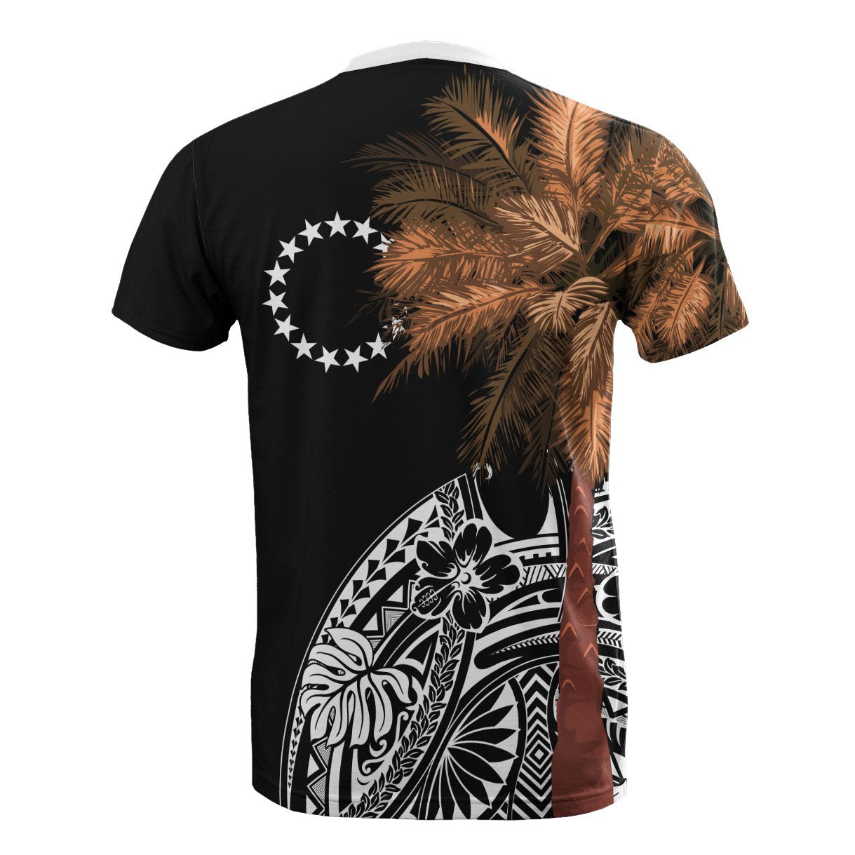Vibe Hoodie Cook Islands All T shirt - Polynesian Palm Tree Black - Vibe Hoodie Shop