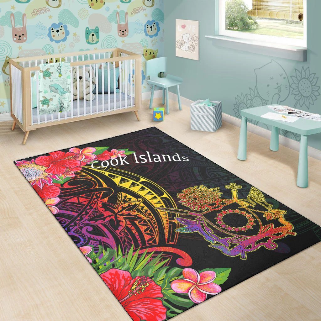 Cook Islands Area Rug - Tropical Hippie Style - Vibe Hoodie Shop