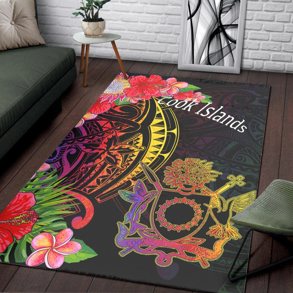 Cook Islands Area Rug - Tropical Hippie Style - Vibe Hoodie Shop