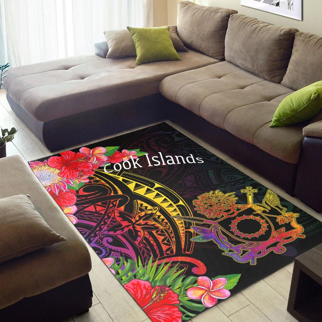 Cook Islands Area Rug - Tropical Hippie Style - Vibe Hoodie Shop