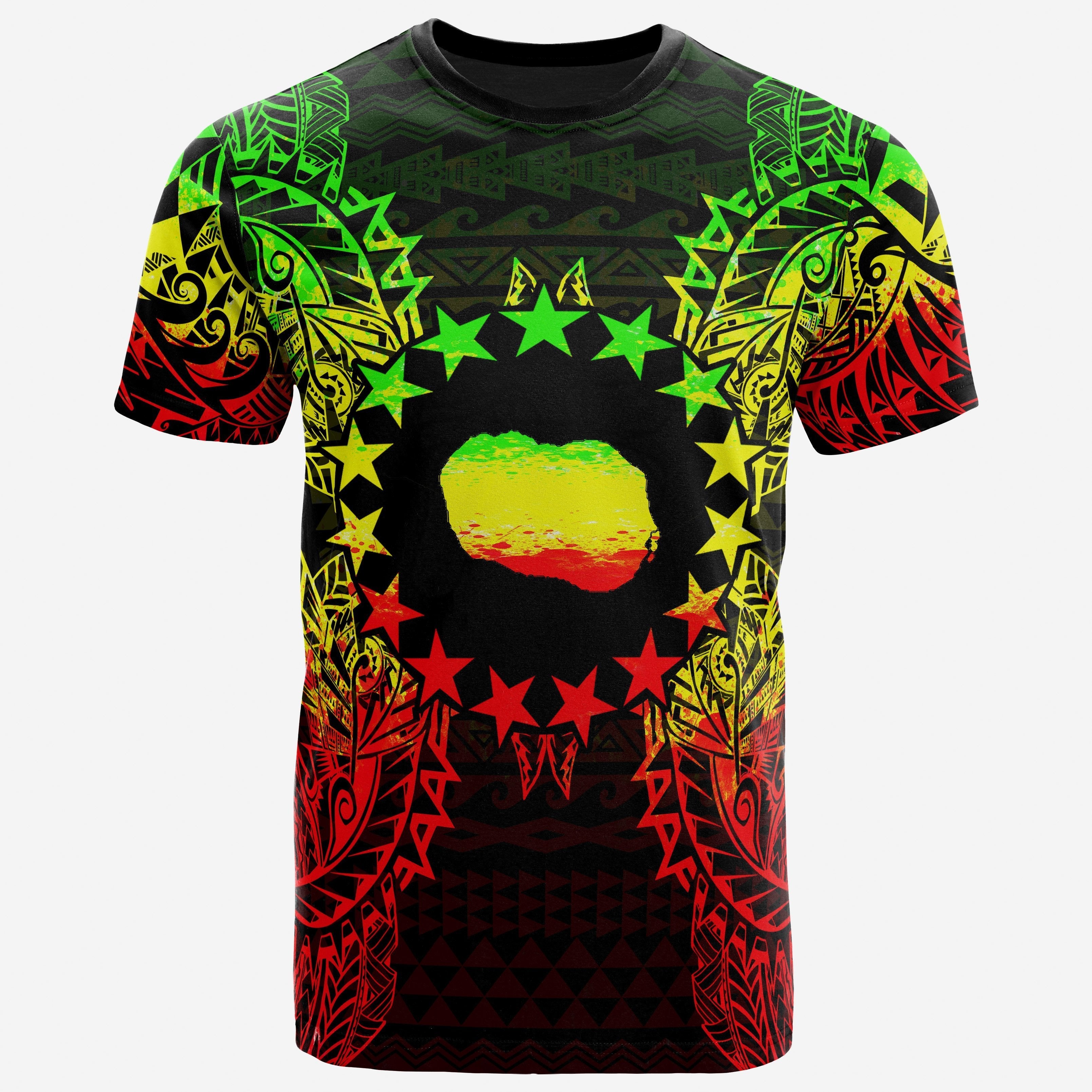 Vibe Hoodie Cook Islands Polynesian All T shirt - Cook Islands Flag Map Polynesian Tattoo Reggae - Vibe Hoodie Shop