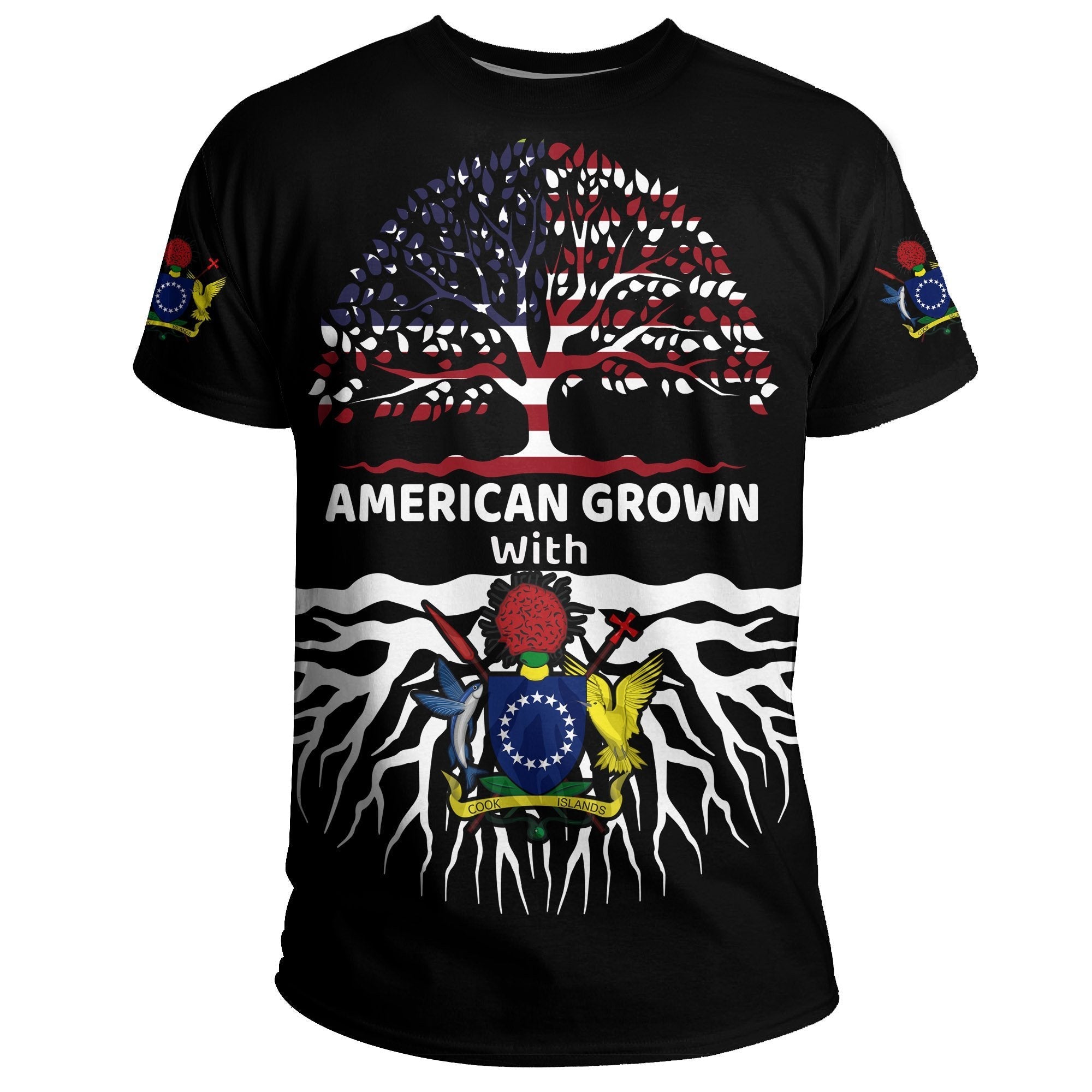 Cook Islands T shirt - American Roots - Vibe Hoodie Shop