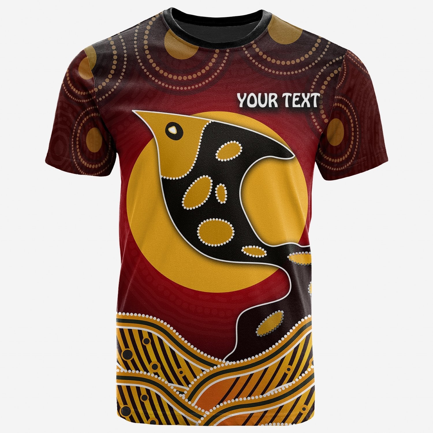 Personalised T shirt - Aboriginal Dot Patterns Fish - Vibe Hoodie Shop