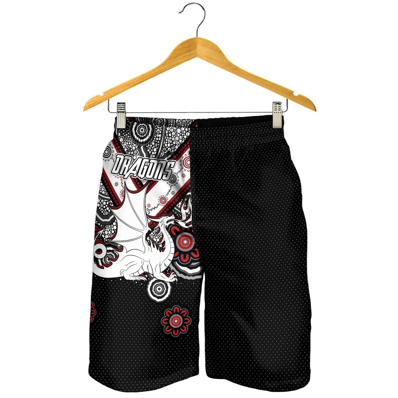 St. George Rugby Men Shorts - Custom Aboriginal Dragons Men Shorts RLT13 - Vibe Hoodie Shop