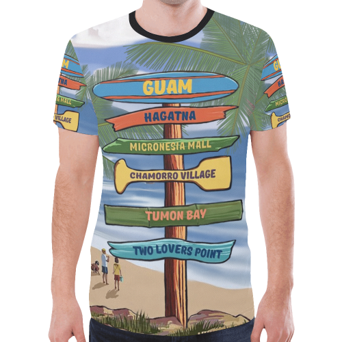 Let's Travel To Guam - Guam All Over Print T shirt - Vibe Hoodie Shop