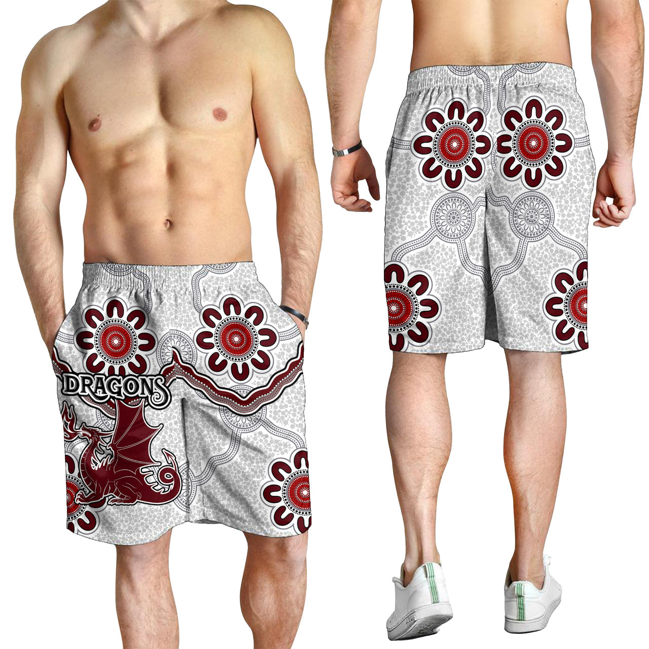 St.George Rugby Men Shorts - Custom Aboriginal St. George Men Shorts RLT13 - Vibe Hoodie Shop