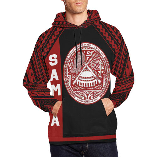 Seal Of American Samoa All Over Hoodie - Vibe Hoodie Shop