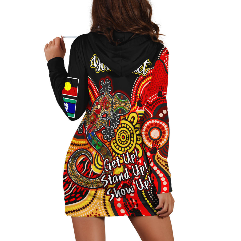 (Custom Personalised) NAIDOC Week 2022 Hoodie Dress Aboriginal Lizard Always Proud History - Vibe Hoodie Shop