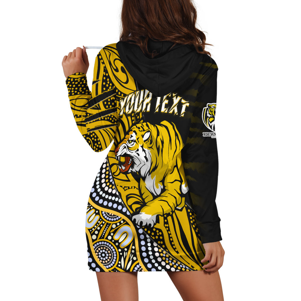 (Custom Personalised) Richmond Football Hoodie Dress Aboriginal Go The Tigers Premiers - Vibe Hoodie Shop