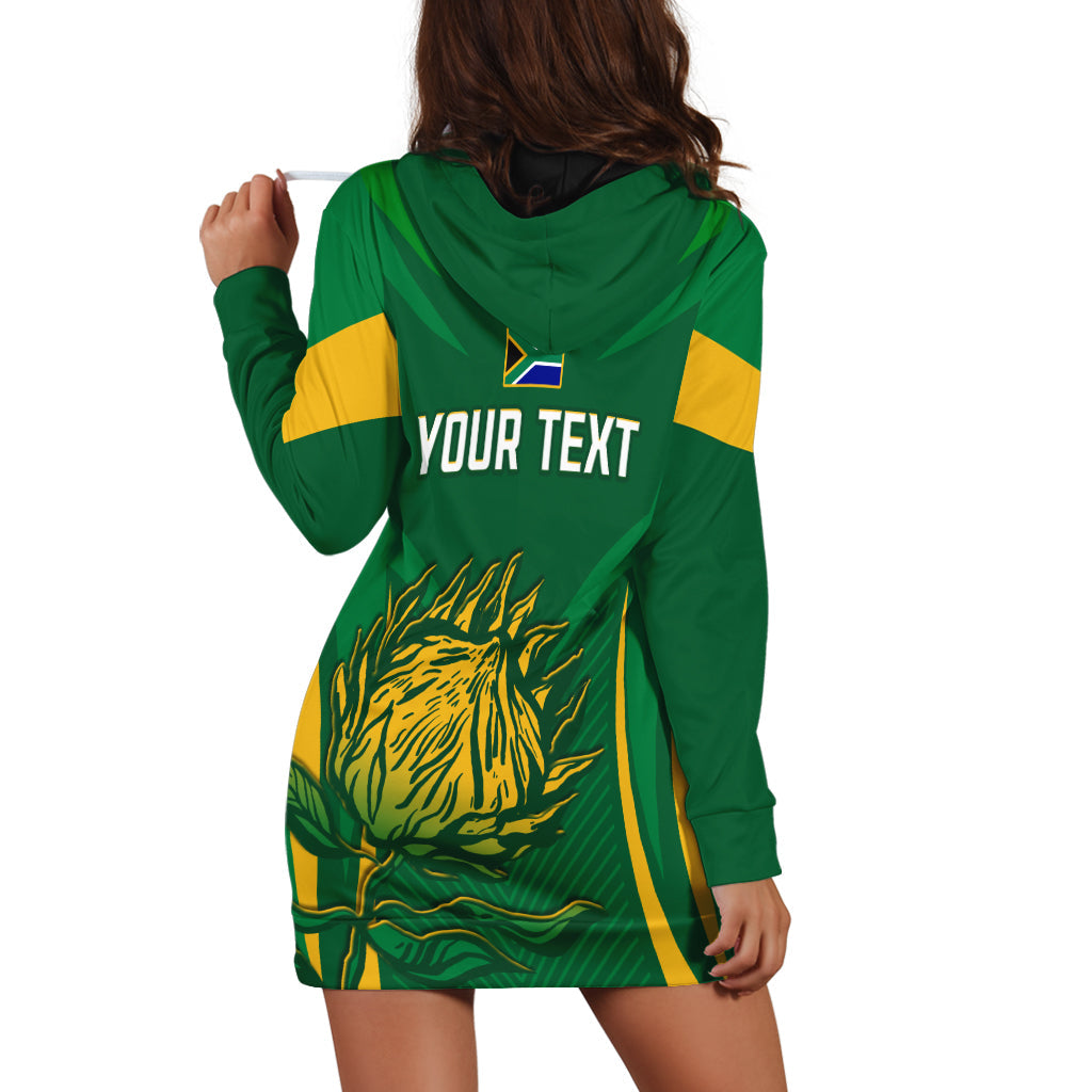 (Custom Personalised) South Africa Cricket Hoodie Dress Proteas Champion - Vibe Hoodie Shop