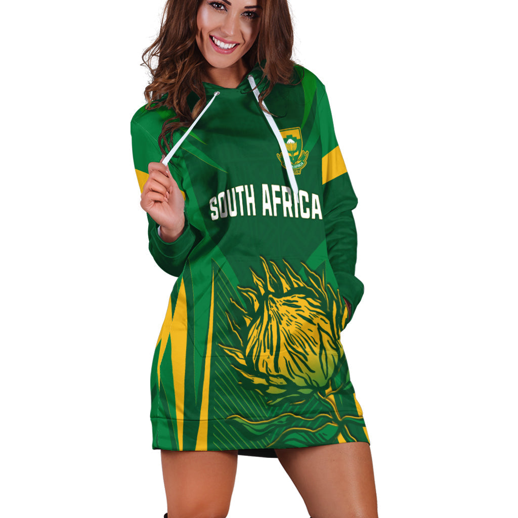 (Custom Personalised) South Africa Rugby Hoodie Dress Springboks Champion - Vibe Hoodie Shop