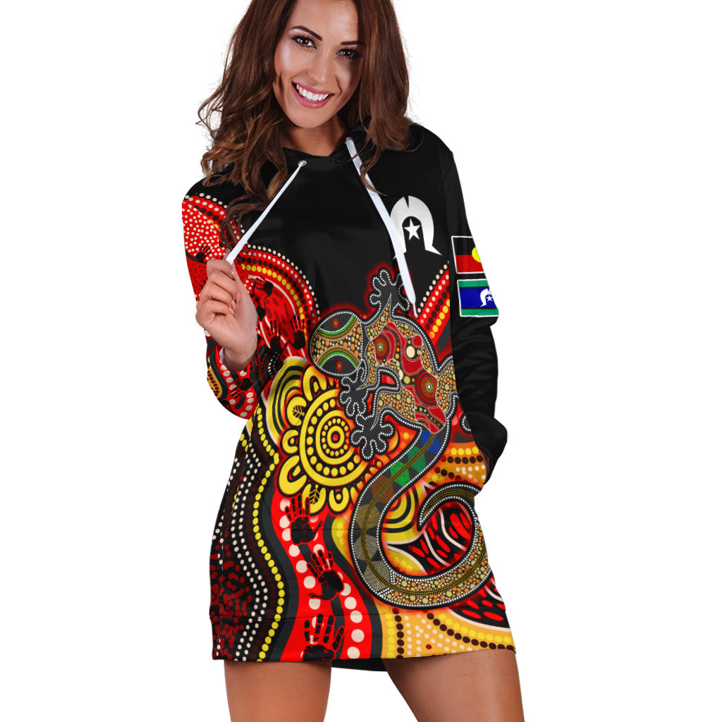 (Custom Personalised) NAIDOC Week 2022 Hoodie Dress Aboriginal Lizard Always Proud History - Vibe Hoodie Shop