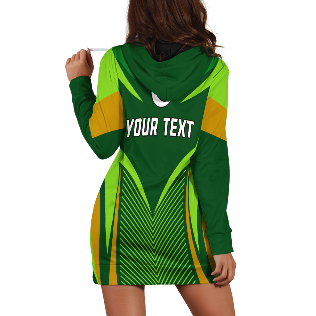 (Custom Personalised) Pakistan Cricket Hoodie Dress Green Shaheens Champion - Vibe Hoodie Shop