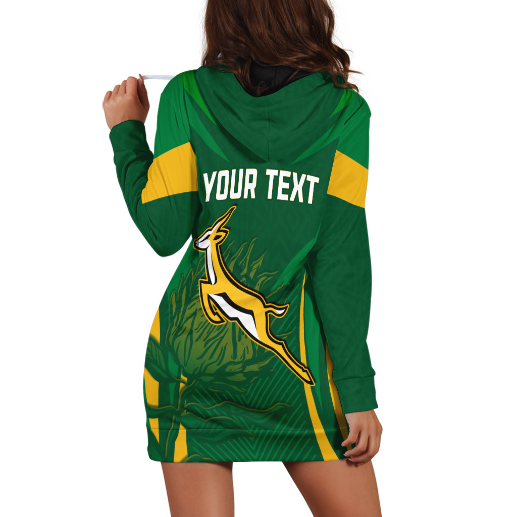 (Custom Personalised) South Africa Rugby Hoodie Dress Springboks Champion - Vibe Hoodie Shop