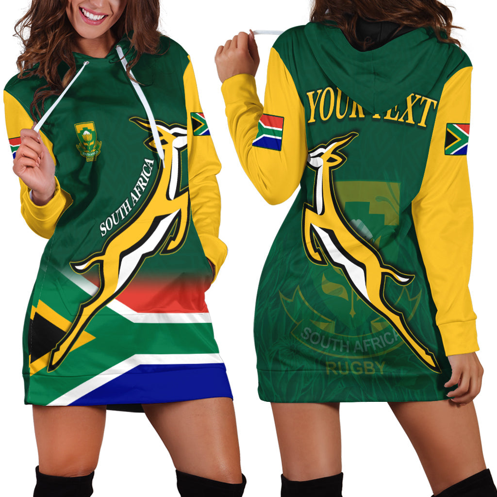 (Custom Personalised) South Africa Rugby Hoodie Dress Springboks Champion Bokke African Pattern Go Bokke - Vibe Hoodie Shop