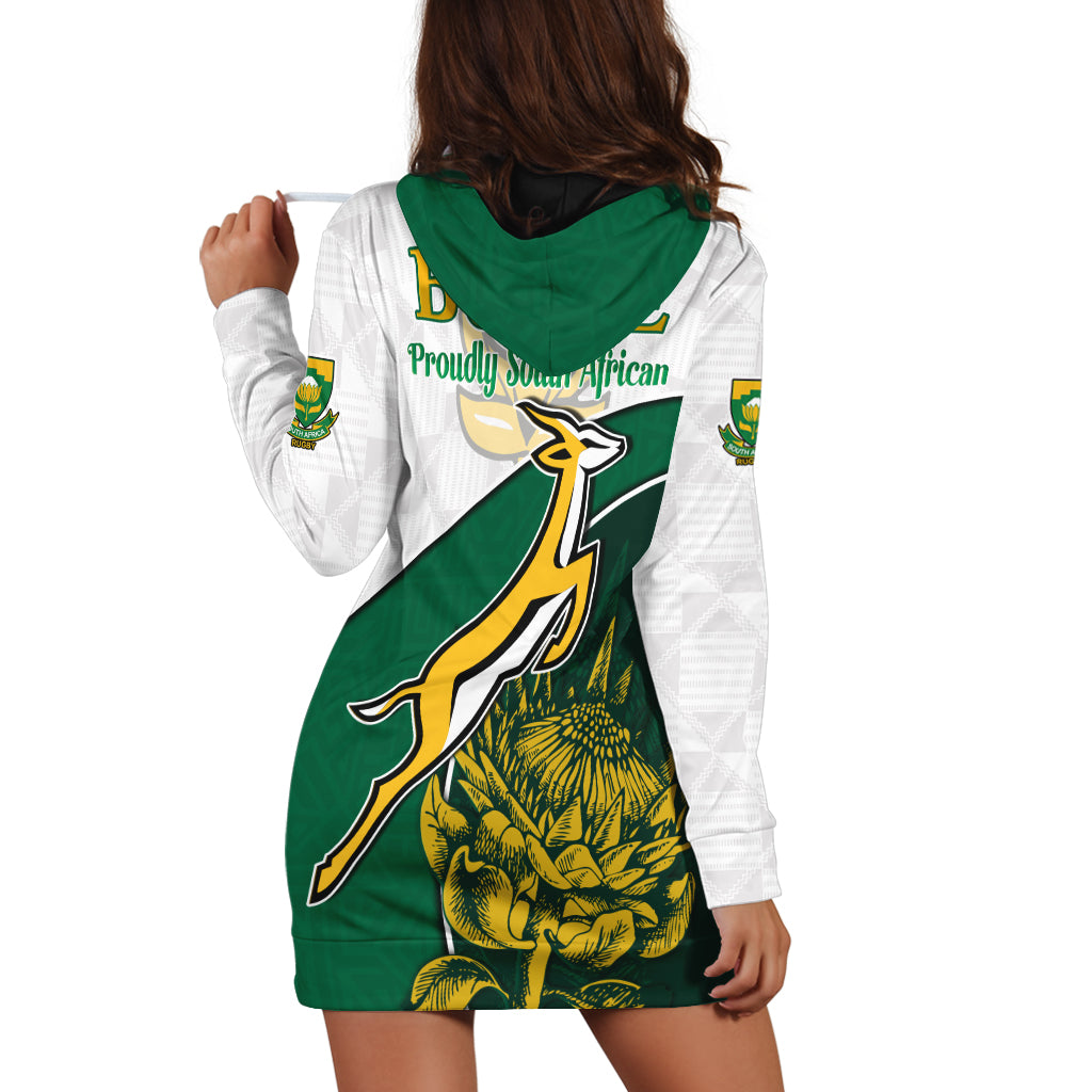 (Custom Personalised) South Africa Rugby Hoodie Dress King Protea Proudly Springboks - Vibe Hoodie Shop