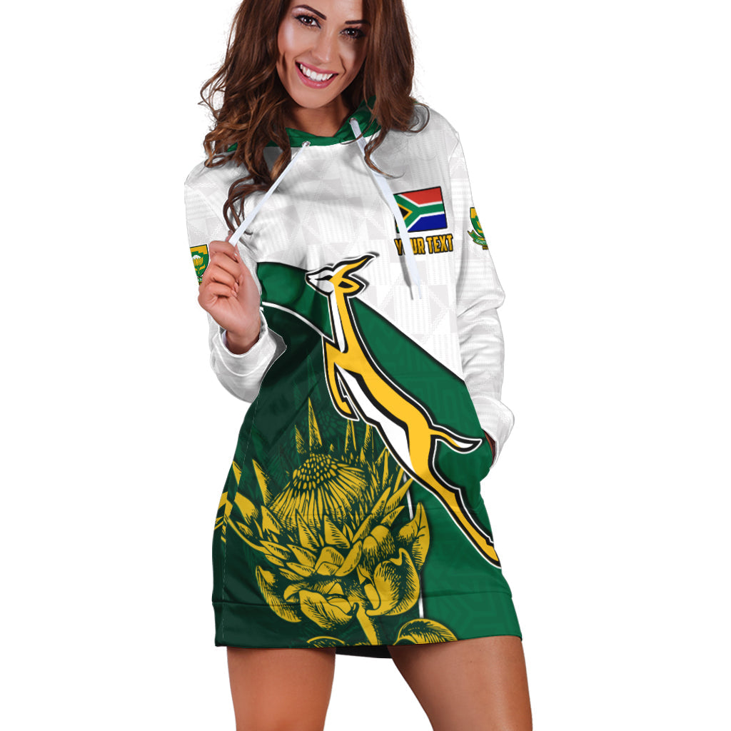 (Custom Personalised) South Africa Rugby Hoodie Dress King Protea Proudly Springboks - Vibe Hoodie Shop