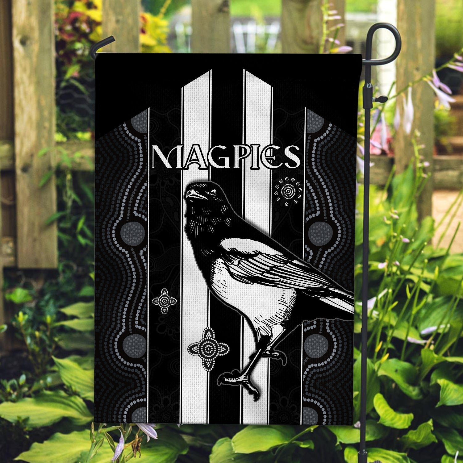 Magpies Indigenous Flag We are the Champions - Vibe Hoodie Shop