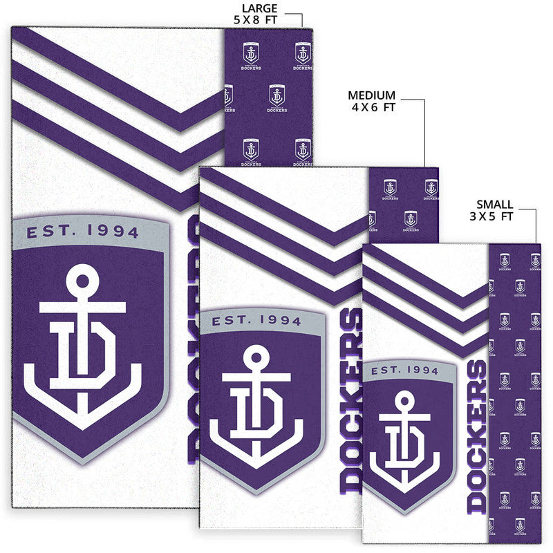 Fremantle Football Area Rug Dockers Simple Style - Vibe Hoodie Shop