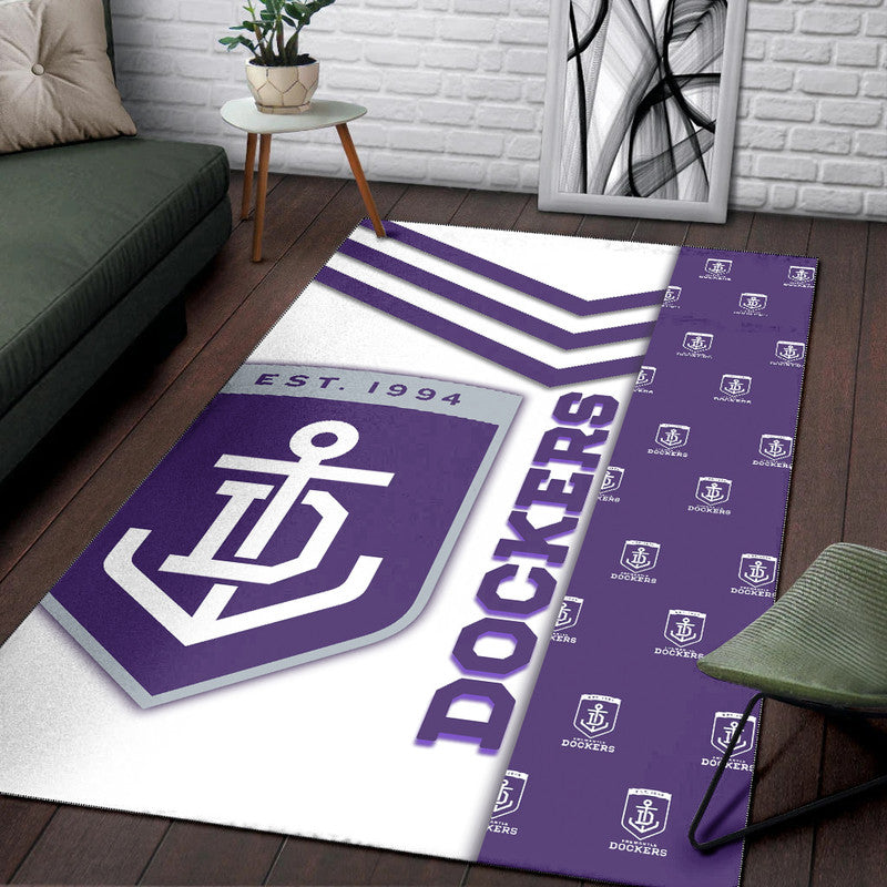 Fremantle Football Area Rug Dockers Simple Style - Vibe Hoodie Shop