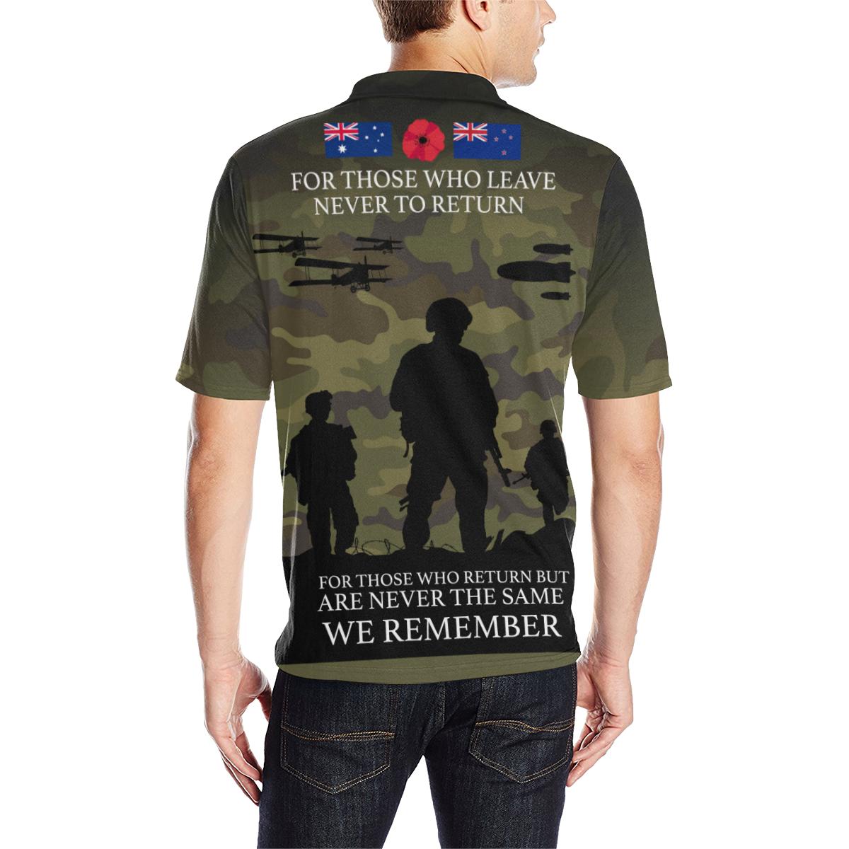 Polo Shirt - ANZAC Shirt Lest We Forget Ver05 - Unisex - Vibe Hoodie Shop