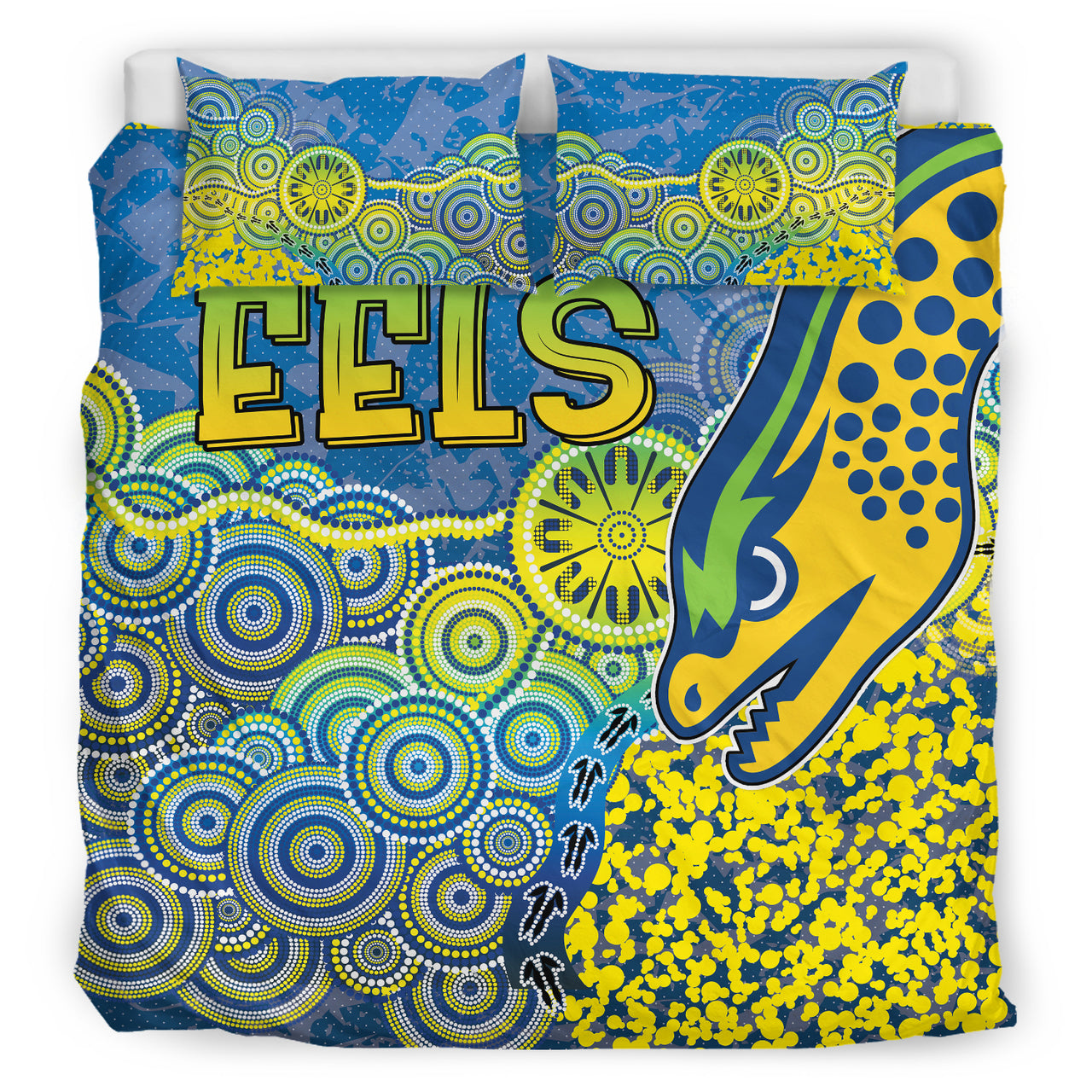 Eels Rugby Bedding Set - Custom Super Eels Bedding Set RLT13 - Vibe Hoodie Shop