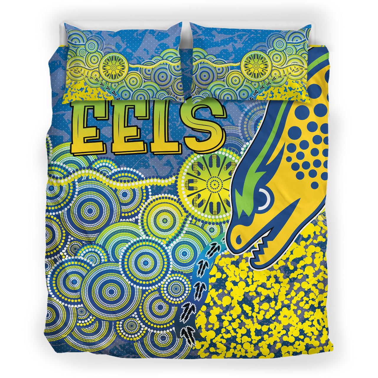 Eels Rugby Bedding Set - Custom Super Eels Bedding Set RLT13 - Vibe Hoodie Shop